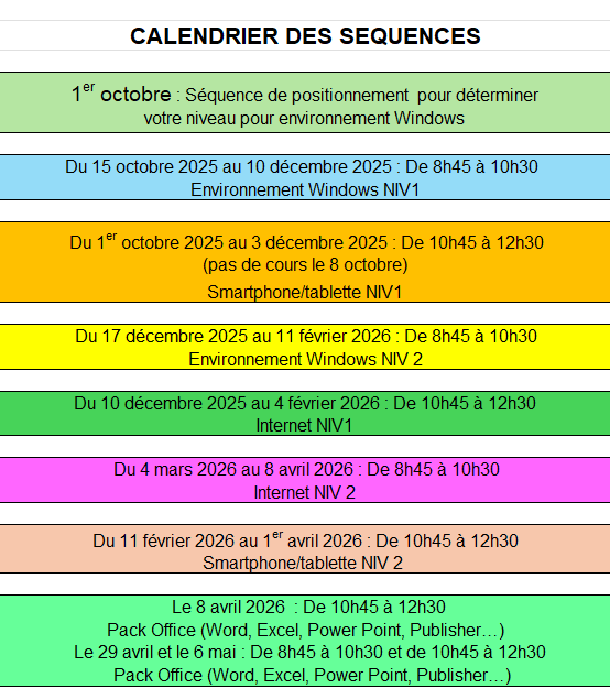 Ateliers informatiques 1