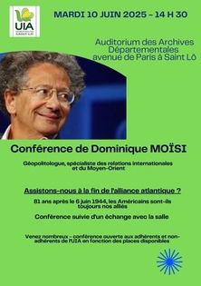 Conference dominique moisi