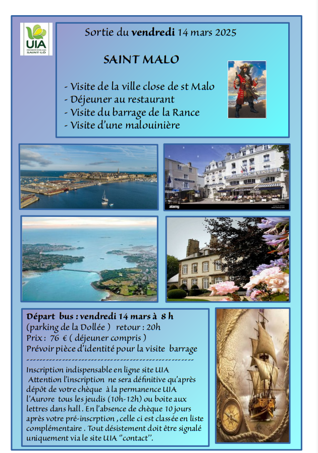 Sortie st malo