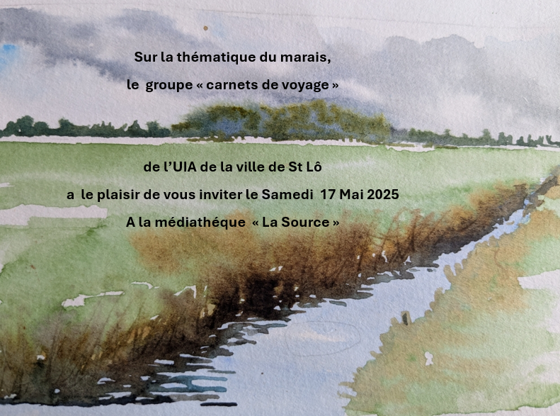 Vernissage carnets de voyage en aquarelle 2025